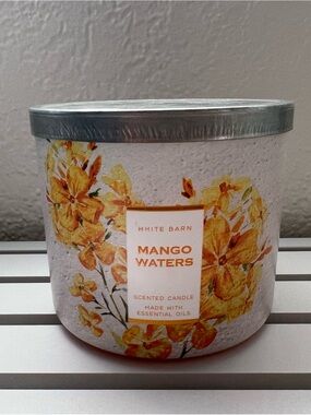 White Barn Mango Waters Candle – Yellow Floral Design